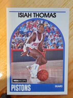 Isiah Thomas 1989-1990 NBA Hoops #250 - Detroit Pistons - Fresh Pull
